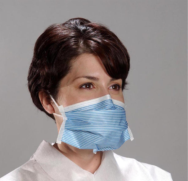 Alpha Pro Tech Critical Cover Positive Facial Lock Masks Dbd-Mask, Pfl, Earloop, W/Magic Arch, Bl - 615 - 50 Each