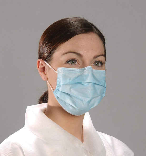 Alpha Pro Tech by AlphaAir Critical Cover Facemask, Earloop, Blue - ALPBL5005