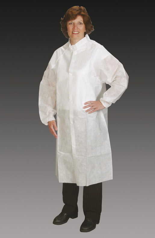 Alpha Pro Tech Critical Cover NuTech Frocks with Snap Collar FK-62121-6 25.0 Each