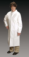 Alpha Pro Tech Critical Cover ComforTech with Snap Collar Frock, Snap Closure, White, Size M - FK-J2121-2 - 25 Each
