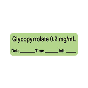 Centurion Centurion Glycopyrrolate Labels ALX182G - 3.0 Roll
