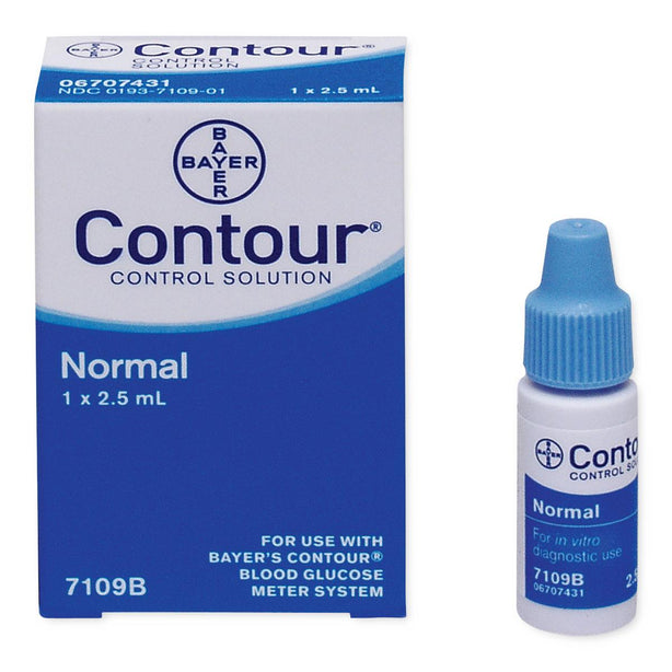 Ascensia Diabetes Care System Accessories Contour Blood Glucose Control Solution, Normal Level - 7109 - 12 Each