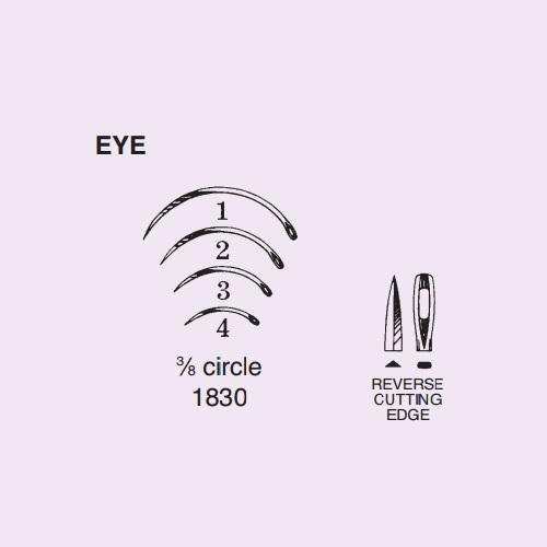 Reverse-Cut Eye Needles - 1830-2DC - 40 Each - MDL-ANP18302DC