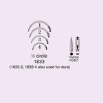 Anchor Products Comp Taper Point 1/2 Circle Eye Needles - ANP18334D