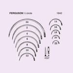 Anchor Comp 1/2 Circle Round Body Ferguson Needle with Taper Point, Size 6, Disposable Gross Boxes - 1842-6DC - 40 Each
