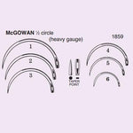 ANCHOR COMP Pt McGowan Needle, 1/2 Circle, Taper Point, Size 5 - 1859-5DC - 40 Each