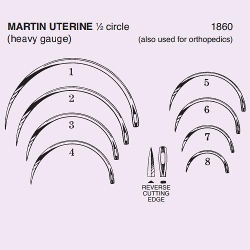 Anchor Products Comp Martin Uterine Suture Needles 1860-3DC - 40.0 Each