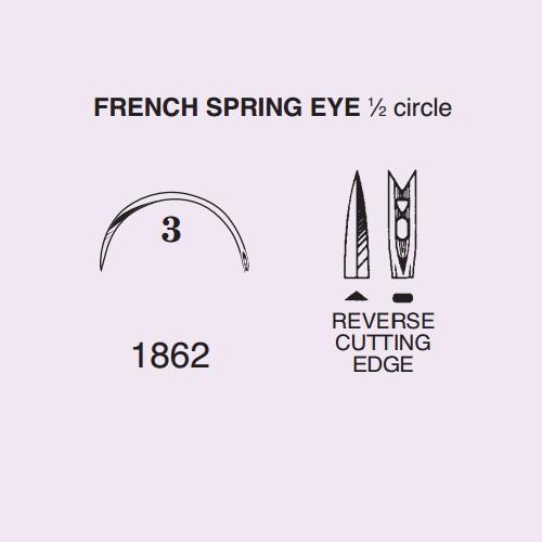 Anchor Products Comp French Spring Eye Needle 1862-3DC - 40.0 Each