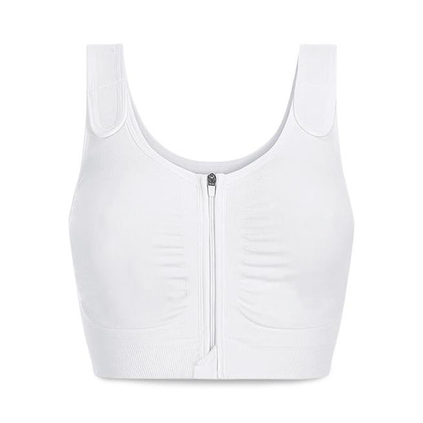 Amoena Usa Leyla Post-Surgical Postsurgical Front-Zip Bra with Adjustable Straps, Size 40/42 - 54460540WH - 1 Each