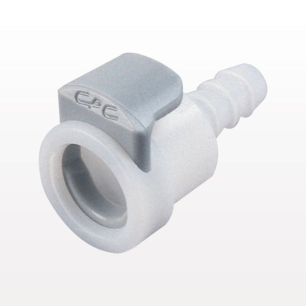 APC Connector, Body, Non-Valved, Barbed - Fits 1/4 inch ID Tubing (0.25 inch, 6.35mm) - APC17004
