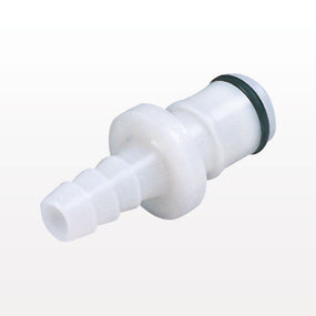 APC Connector, Insert, Valved, Barbed - Fits 1/4 inch ID Tubing (0.25 inch, 6.35mm) - APCD22004