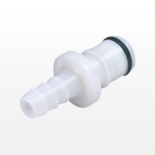 APC Connector, Insert, Valved, Barbed - Fits 3/8 inch ID Tubing (0.375 inch, 9.53mm) - APCD22006
