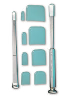 Aspen Surgical Tip Protectors Osteotome Nonvented Instrument Guard, Blue, 9.5 mm x 25 mm - 094002BBG - 50 Each