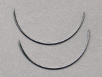 Aspen Surgical King's 3/8" Reverse Cutting Needle, 1/2 Circle Taper Point Intestinal, 0.012" x 1.181" - 212901 - 144 Each