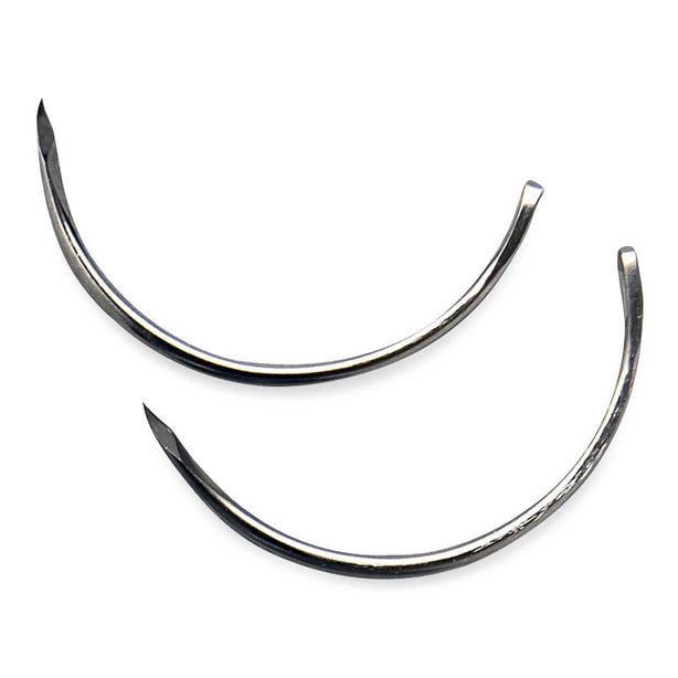 Aspen Surgical Trocar-Point Catgut 1/2 Trocar Mayo Needle, 0.043" x 1.181" - 217005 - 72 Pack