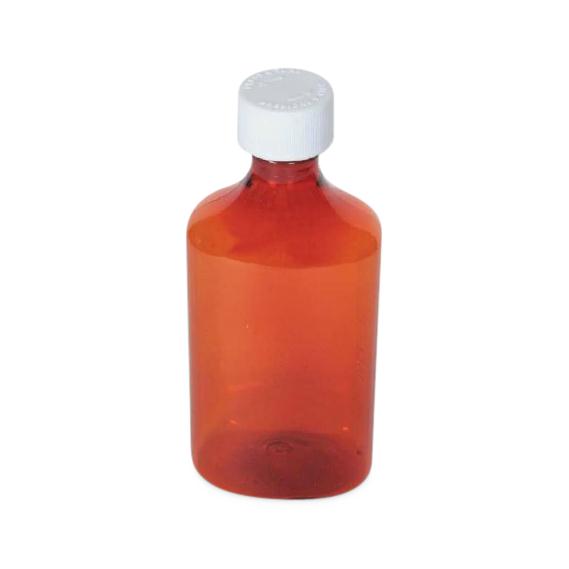 Ezy Dose Oval Amber Plastic Bottles - 30680 - 132 Each - MDL-APY30680