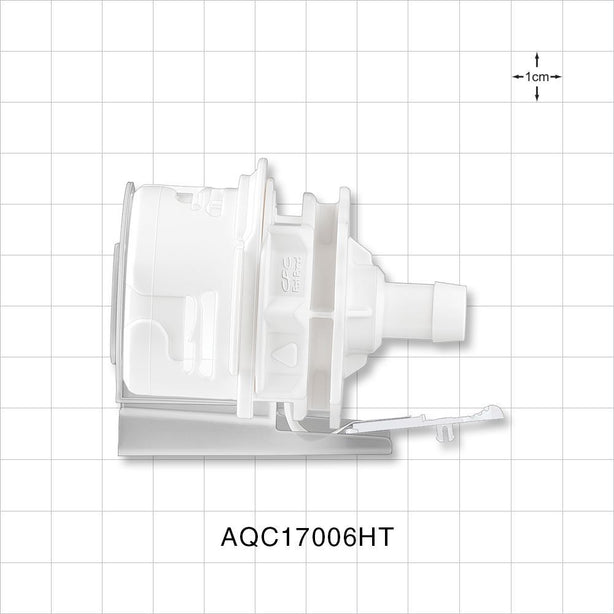 AseptiQuik C Connector, Body, Barbed, High Temperature - Fits 3/8 inch ID Tubing (0.375 inch, 9.53 mm) - AQC17006HT