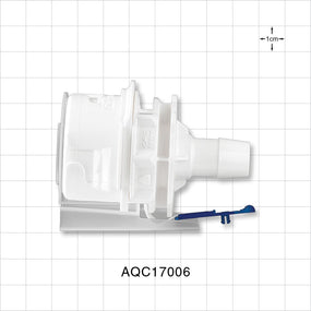 AseptiQuik C Connector, Body, Barbed - Fits 3/8 inch ID Tubing (0.375 inch, 9.53 mm) - AQC17006