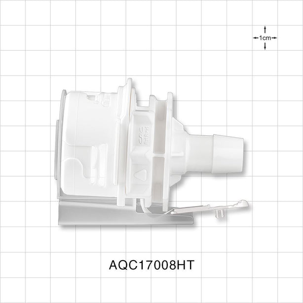 AseptiQuik C Connector, Body, Barbed, High Temperature - Fits 1/2 inch ID Tubing (0.5 inch, 12.7 mm) - AQC17008HT