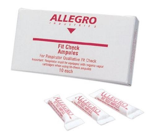 Allegro Fit-Check Ampule, Isoamyl Acetate, Banana Oil, 10 per Pack, Industries Respirator FitCheck Ampoules - 0201 - 10 Each