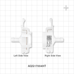 AseptiQuik G Connector, Genderless, Barbed, High Temperature - Fits 1/4 inch ID Tubing (0.25 inch, 6.35 mm) - AQG17004HT