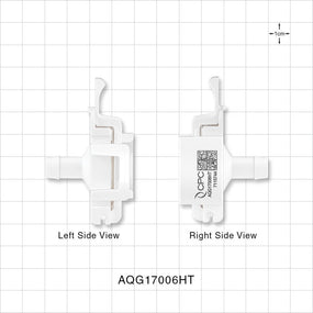 AseptiQuik G Connector, Genderless, Barbed, High Temperature - Fits 3/8 inch ID Tubing (0.375 inch, 9.53 mm) - AQG17006HT
