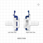 AseptiQuik G Connector, Genderless, Barbed - Fits 1/2 inch ID Tubing (0.5 inch, 12.7 mm) - AQG17008