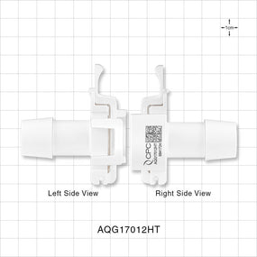 AseptiQuik G Connector, Genderless, Barbed, High Temperature - Fits 3/4 inch ID Tubing (0.75 inch, 19.05 mm) - AQG17012HT