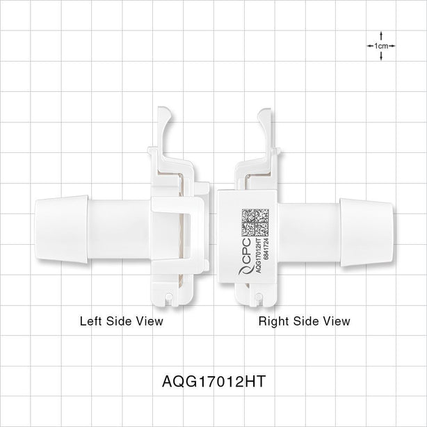 AseptiQuik G Connector, Genderless, Barbed, High Temperature - Fits 3/4 inch ID Tubing (0.75 inch, 19.05 mm) - AQG17012HT