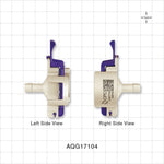 AseptiQuik G Connector, Genderless, Barbed - Fits 1/4 inch ID Tubing (0.25 inch, 6.35 mm) - AQG17104