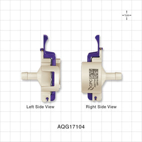 AseptiQuik G Connector, Genderless, Barbed - Fits 1/4 inch ID Tubing (0.25 inch, 6.35 mm) - AQG17104