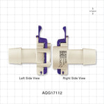 AseptiQuik G Connector, Genderless, Barbed - Fits 3/4 inch ID Tubing (0.75 inch, 19.05 mm) - AQG17112