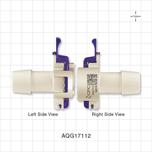 AseptiQuik G Connector, Genderless, Barbed - Fits 3/4 inch ID Tubing (0.75 inch, 19.05 mm) - AQG17112