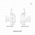 AseptiQuik G Connector, Genderless, Sanitary Flange, High Temperature - 0.5 inch/0.75 inch Mini - AQG33012HT