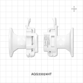 AseptiQuik G Connector, Genderless, Sanitary Flange, High Temperature - 1 inch/1.5 inch Standard - AQG33024HT