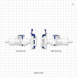 AseptiQuik G Disconnect Connector, Genderless, Barbed - Fits 1/4 inch ID Tubing (0.25 inch, 6.35 mm) - AQGDC17004
