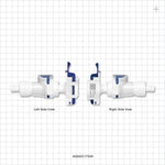 AseptiQuik G Disconnect Connector, Genderless, Barbed - Fits 3/8 inch ID Tubing (0.375 inch, 9.53 mm) - AQGDC17006
