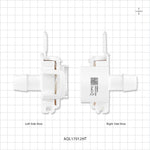 AseptiQuik L Connector, Genderless, Barbed, High Temperature - Fits 3/4 inch ID Tubing (0.75 inch, 19.05 mm) - AQL17012HT