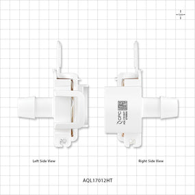 AseptiQuik L Connector, Genderless, Barbed, High Temperature - Fits 3/4 inch ID Tubing (0.75 inch, 19.05 mm) - AQL17012HT