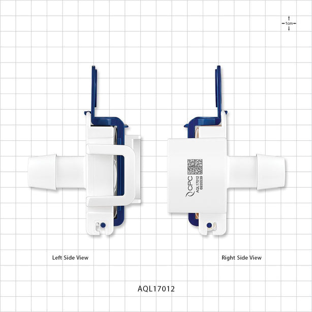 AseptiQuik L Connector, Genderless, Barbed - Fits 3/4 inch ID Tubing (0.75 inch, 19.05 mm) - AQL17012