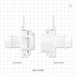 AseptiQuik L Connector, Genderless, Barbed, High Temperature - Fits 1 inch ID Tubing (25.4 mm) - AQL17016HT