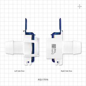 AseptiQuik L Connector, Genderless, Barbed - Fits 1 inch ID Tubing (25.4 mm) - AQL17016