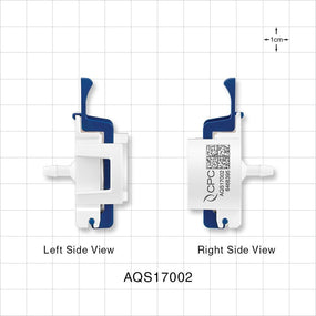 AseptiQuik S Connector, Genderless, Barbed - Fits 1/8 inch ID Tubing (0.125 inch, 3.18 mm) - AQS17002