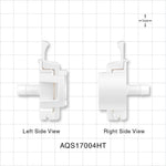 AseptiQuik S Connector, Genderless, Barbed, High Temperature - Fits 1/4 inch ID Tubing (0.25 inch, 6.35 mm) - AQS17004HT