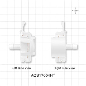 AseptiQuik S Connector, Genderless, Barbed, High Temperature - Fits 1/4 inch ID Tubing (0.25 inch, 6.35 mm) - AQS17004HT