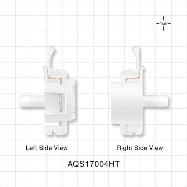 AseptiQuik S Connector, Genderless, Barbed, High Temperature - Fits 1/4 inch ID Tubing (0.25 inch, 6.35 mm) - AQS17004HT