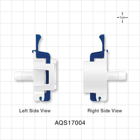 AseptiQuik S Connector, Genderless, Barbed - Fits 1/4 inch ID Tubing (0.25 inch, 6.35 mm) - AQS17004