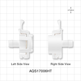 AseptiQuik S Connector, Genderless, Barbed, High Temperature - Fits 3/8 inch ID Tubing (0.375 inch, 9.53 mm) - AQS17006HT