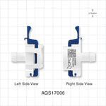 AseptiQuik S Connector, Genderless, Barbed - Fits 3/8 inch ID Tubing (0.375 inch, 9.53 mm) - AQS17006