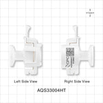AseptiQuik S Connector, Genderless, Sanitary Flange, High Temperature - 0.5 inch/0.75 inch Mini; 0.25 inch bore - AQS33004HT